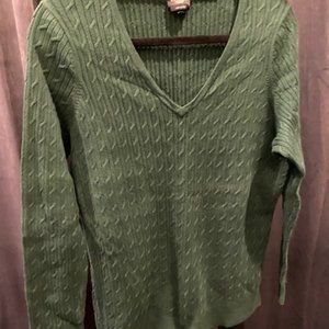 Talbots Womens Sweater Size 1X Emerald Green